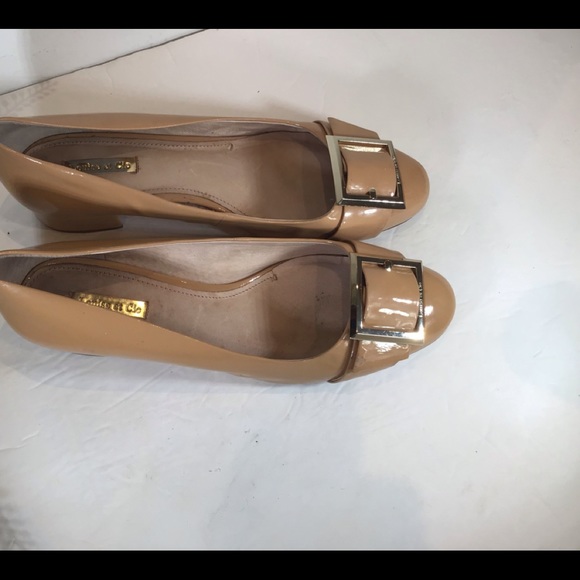 LOUISE ET CIE PATENT LEATHER BUCKLE LOAFERS SZ 10 - Picture 7 of 11